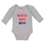 Long Sleeve Bodysuit Baby Birthday Boy Boy & Girl Clothes Cotton - Cute Rascals