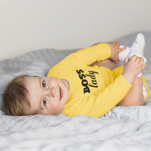 Long Sleeve Bodysuit Baby Boss Lady Boy & Girl Clothes Cotton - Cute Rascals