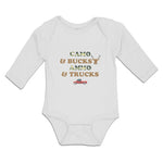 Long Sleeve Bodysuit Baby Camo & Bucks Ammo & Trucks Boy & Girl Clothes Cotton - Cute Rascals