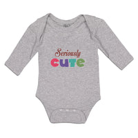 Long Sleeve Bodysuit Baby Seriously Cute Boy & Girl Clothes Cotton