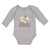 Long Sleeve Bodysuit Baby Drinking Buddies with Feeding Bottle and Nipple Cotton - Cute Rascals