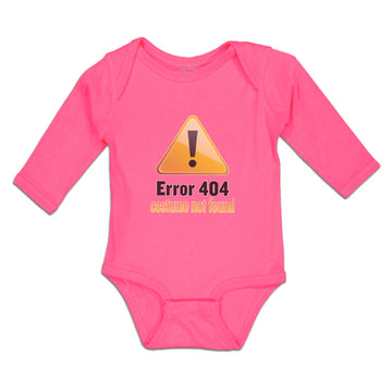 Long Sleeve Bodysuit Baby Error 404 Costume Not Found Boy & Girl Clothes Cotton