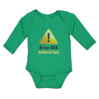 Long Sleeve Bodysuit Baby Error 404 Costume Not Found Boy & Girl Clothes Cotton - Cute Rascals