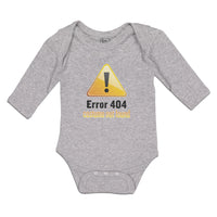 Long Sleeve Bodysuit Baby Error 404 Costume Not Found Boy & Girl Clothes Cotton - Cute Rascals