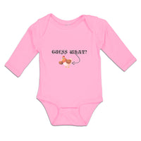 Long Sleeve Bodysuit Baby Guess What Boy & Girl Clothes Cotton - Cute Rascals