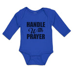 Long Sleeve Bodysuit Baby Handle with Prayer Boy & Girl Clothes Cotton - Cute Rascals