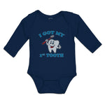 Long Sleeve Bodysuit Baby I Got My 1St Tooth Boy & Girl Clothes Cotton