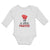 Long Sleeve Bodysuit Baby I'M A Little Fighter Sport Boxing Gloves 1 Cotton