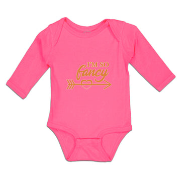 Long Sleeve Bodysuit Baby I'M So Fancy Boy & Girl Clothes Cotton
