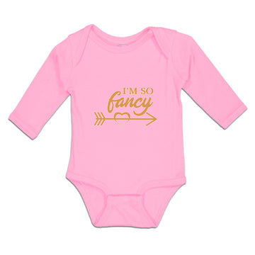 Long Sleeve Bodysuit Baby I'M So Fancy Boy & Girl Clothes Cotton