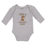 Long Sleeve Bodysuit Baby Just A Country Baby Boy & Girl Clothes Cotton