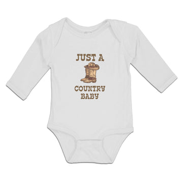 Long Sleeve Bodysuit Baby Just A Country Baby Boy & Girl Clothes Cotton