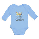Long Sleeve Bodysuit Baby Live in The Sunshine Boy & Girl Clothes Cotton