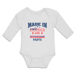 Long Sleeve Bodysuit Baby Made in America with Russian Parts Boy & Girl Clothes