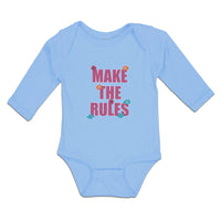 Long Sleeve Bodysuit Baby Make The Rules Boy & Girl Clothes Cotton