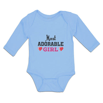 Long Sleeve Bodysuit Baby Most Adorable Girl Boy & Girl Clothes Cotton