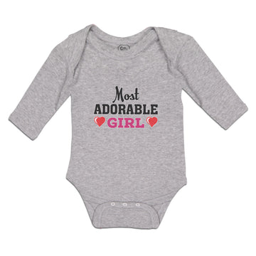 Long Sleeve Bodysuit Baby Most Adorable Girl Boy & Girl Clothes Cotton