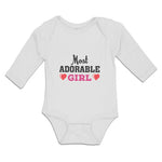 Long Sleeve Bodysuit Baby Most Adorable Girl Boy & Girl Clothes Cotton