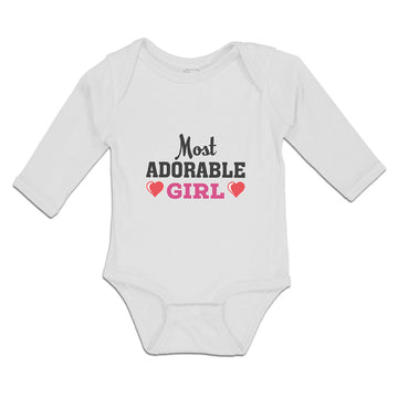 Long Sleeve Bodysuit Baby Most Adorable Girl Boy & Girl Clothes Cotton