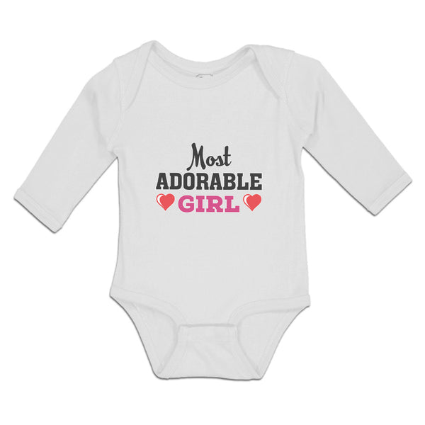 Long Sleeve Bodysuit Baby Most Adorable Girl Boy & Girl Clothes Cotton
