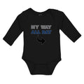 Long Sleeve Bodysuit Baby My Way All Day Boy & Girl Clothes Cotton