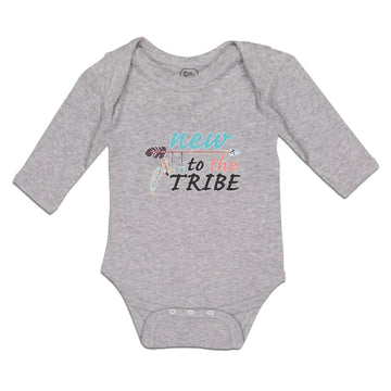 Long Sleeve Bodysuit Baby New to The Tribe Boy & Girl Clothes Cotton