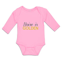 Long Sleeve Bodysuit Baby Noise Is Golden Boy & Girl Clothes Cotton
