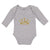 Long Sleeve Bodysuit Baby Birthday 1 Number Name and with Golden Crown Cotton - Cute Rascals