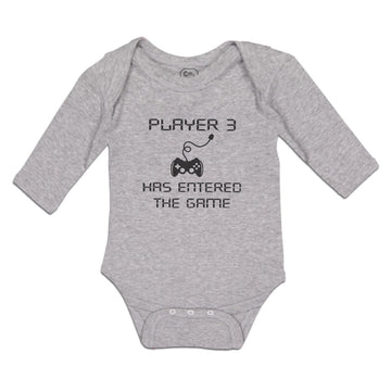 Long Sleeve Bodysuit Baby Player 3 Has Entered The Game Boy & Girl Clothes