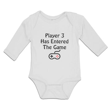 Long Sleeve Bodysuit Baby Player 3 Has Entered The Game Boy & Girl Clothes