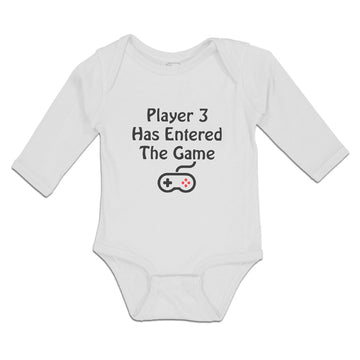 Long Sleeve Bodysuit Baby Player 3 Has Entered The Game Boy & Girl Clothes
