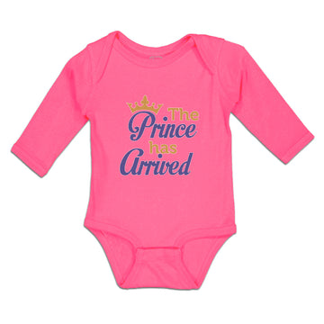 Long Sleeve Bodysuit Baby The Prince Has Arrived Boy & Girl Clothes Cotton