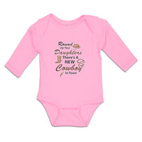 Long Sleeve Bodysuit Baby Round up Your Daughters There's A New Cowboy in Town
