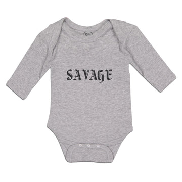 Long Sleeve Bodysuit Baby Savage Word Boy & Girl Clothes Cotton