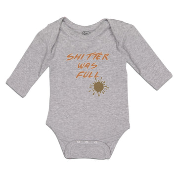 Long Sleeve Bodysuit Baby Shitter Was Full Boy & Girl Clothes Cotton