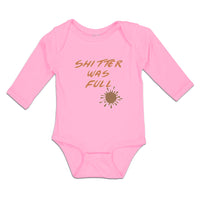 Long Sleeve Bodysuit Baby Shitter Was Full Boy & Girl Clothes Cotton