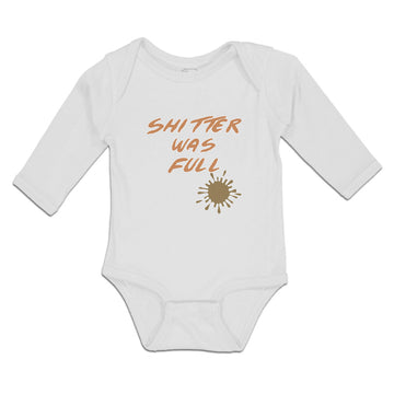 Long Sleeve Bodysuit Baby Shitter Was Full Boy & Girl Clothes Cotton