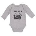 Long Sleeve Bodysuit Baby Son of A Gun Owner Boy & Girl Clothes Cotton