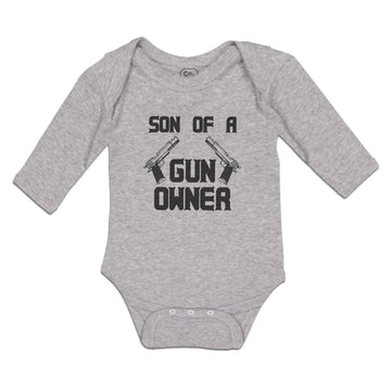 Long Sleeve Bodysuit Baby Son of A Gun Owner Boy & Girl Clothes Cotton