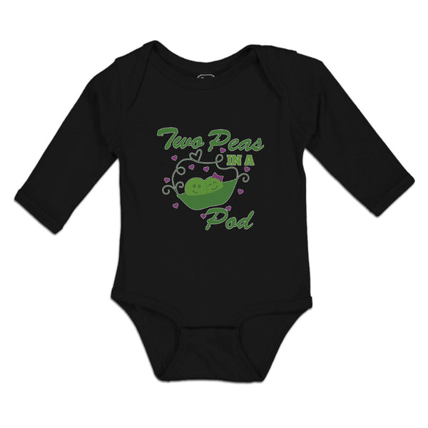 Long Sleeve Bodysuit Baby 2 Peas in A Pod Boy & Girl Clothes Cotton - Cute Rascals