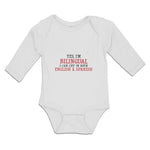 Long Sleeve Bodysuit Baby Yes I M Bilingual I Cry English Abd Spanish Cotton