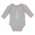 Long Sleeve Bodysuit Baby Striped Neck Tie Style 6 Boy & Girl Clothes Cotton