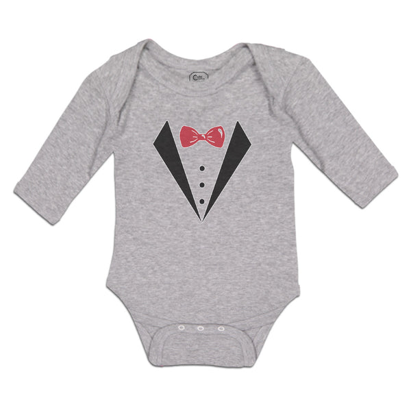 Long Sleeve Bodysuit Baby Coat Suit with Bow Tie Boy & Girl Clothes Cotton - Cute Rascals