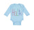 Long Sleeve Bodysuit Baby Hola! Hello Hispanic Spanish Boy & Girl Clothes Cotton - Cute Rascals