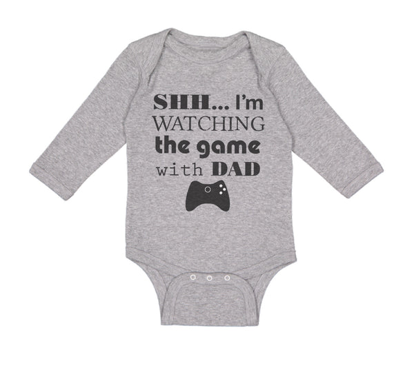 Shh I'M Watching The Game with Dad Gamer Dad Father's Day
