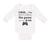 Long Sleeve Bodysuit Baby Shh I'M Watching Game Dad Gamer Father's Day Cotton