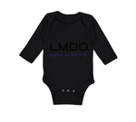 Long Sleeve Bodysuit Baby Lmdo Laughing My Diaper off Funny Funny Humor Cotton