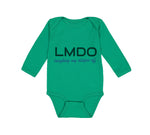 Long Sleeve Bodysuit Baby Lmdo Laughing My Diaper off Funny Funny Humor Cotton