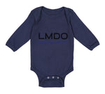 Long Sleeve Bodysuit Baby Lmdo Laughing My Diaper off Funny Funny Humor Cotton