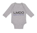 Long Sleeve Bodysuit Baby Lmdo Laughing My Diaper off Funny Funny Humor Cotton